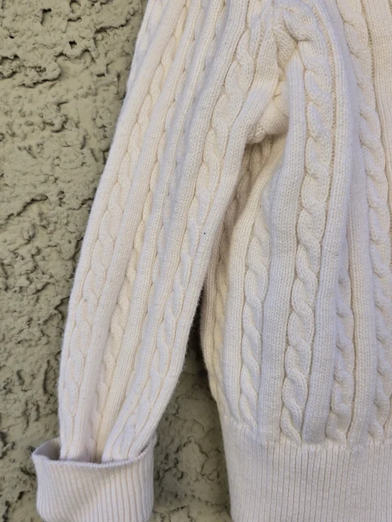 Ralph Lauren Pale Pink Cable Knit Baby Cardigan - Picture 4 of 7
